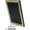 S46MF2 Cornice in legno nero con finitura anticata 18x24 cm
