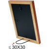 S46MF3 Cornice in legno marrone con finitura anticata 18x24 cm