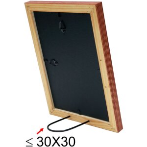 S46MF3 Cornice in legno marrone con finitura anticata 30x30 cm