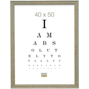 S46MF8 Cornice in legno verde con finitura anticata 20x30 cm