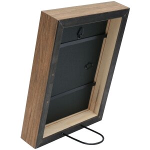 S46PH3 Cornice in legno beige con bordo color legno 20x20 cm