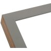 S46PH7 Cornice in legno grigio con bordo color legno 20x20 cm