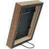 S46PH7 Cornice in legno grigio con bordo color legno 20x20 cm