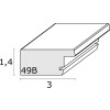 S49BH1 Cornice in legno naturale 30x45 cm