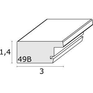 S49BH2 Cornice in legno scuro 18x24 cm
