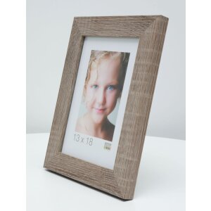 Cornice di legno Deknudt S49BH3 grigio 20x20 cm