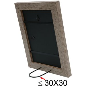 S49BH3 Cornice in legno grigio 30x30 cm