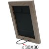 S49BH3 Cornice in legno grigio 30x30 cm