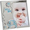 S57MA1 Cornice color argento "its a boy" 10x15 cm