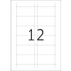 Etichette di inserimento nome A4 75x40 mm in cartone bianco non adesivo 300 pz.