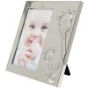 S57MB1 Cornice in metallo argentato con giraffa 10x15 cm