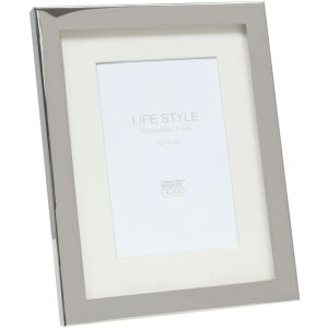 S57MC1 Cornice in metallo color argento lucido con...