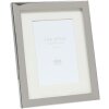 S57MC1 Cornice in metallo color argento lucido con passe-partout 10x15 cm