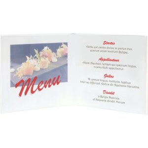 S58RL2 Doppia cornice in plastica trasparente per foto verticali 5,5x8,6 cm