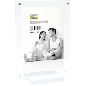 S58SC1 Cornice magnetica trasparente con supporto 10x15 cm