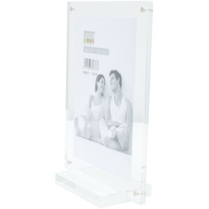 S58SC1 Cornice magnetica trasparente con supporto 10x15 cm