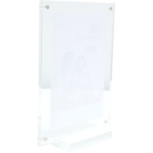S58SC1 Cornice magnetica trasparente con supporto 10x15 cm