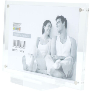 S58SC1 Cornice magnetica trasparente con supporto 10x15 cm