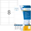Etichette di inserimento nome A4 90x60 mm in cartone bianco non adesivo 200 pz.