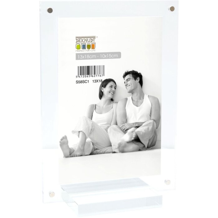 Deknudt S58SC1 Cornice magnetica trasparente con supporto 20x20 cm