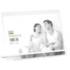 s58sd1 Cornice trasparente di 5,4mm di spessore con supporto bianco 13x18 cm