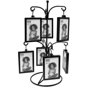 S65YH1 Appendino per foto in metallo nero 5x7,5 cm