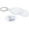 s66ga2 Portachiavi rotondo in plastica con foto 3,3x3,3 cm