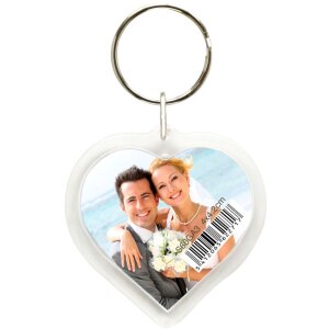S66GA3 Portachiavi fotografico in plastica a forma di...