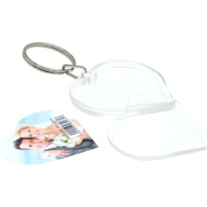 S66GA3 Portachiavi fotografico in plastica a forma di...