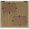 S67TS3 Cornice da galleria in bianco con supporto in legno per 2 fotografie