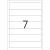 Etichette per cartelline A4 bianche 192x38 mm Mobili-rimuovibili opache 700 pz.