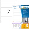 Etichette per cartelline A4 bianche 192x38 mm Mobili-rimuovibili opache 700 pz.