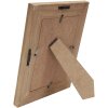 S67TX2 Cornice stretta nera con passepartout in legno 10x15 cm