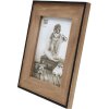 s67tx2 Cornice stretta in nero con supporto in legno 13x18 cm