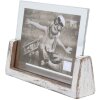 S67TZ1 Portafoto verniciato bianco per 1 foto orizzontale 15x20 cm