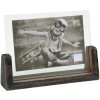 S67TZ2 Portafoto verniciato nero per 1 foto orizzontale 13x18 cm