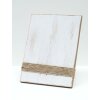 S67UA1 Portafoto verniciato bianco con corde 13x18 cm