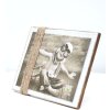 S67UA1 Portafoto verniciato bianco con corde 13x18 cm