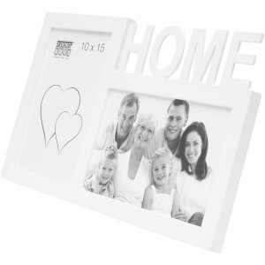 s68nk1 Cornice bianca per 2 foto - casa 10x15 cm