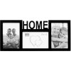S68NK2 Cornice nera per 3 immagini - HOME 10x15 cm