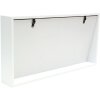 S68QK1 Cornice a blocco in bianco con dorso inclinato per 3 foto 10x15 cm