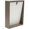 S68QK9 Cornice a blocco color taupe con retro inclinato 15x20 cm