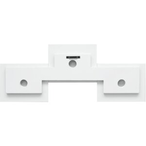 S68RK1 Cornice da galleria in bianco per 3 foto 10x15 cm