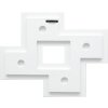 S68RK1 Cornice da galleria in bianco per 4 foto 10x15 cm