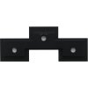 S68RK2 Cornice da galleria in nero per 3 foto 10x15 cm