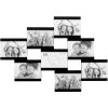 S68RK2 Cornice da galleria nera per 8 foto 10x15 cm