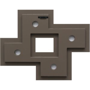 S68RK9 Cornice da galleria in grigio per 4 foto 10x15 cm