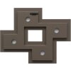 S68RK9 Cornice da galleria in grigio per 4 foto 10x15 cm