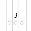 Etichette per cartelle A4 bianche 59x297 mm Carta mobile-rimovibile opaca 75 pz.