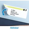 Etichette per cartelle A4 bianche 59x297 mm Carta mobile-rimovibile opaca 75 pz.